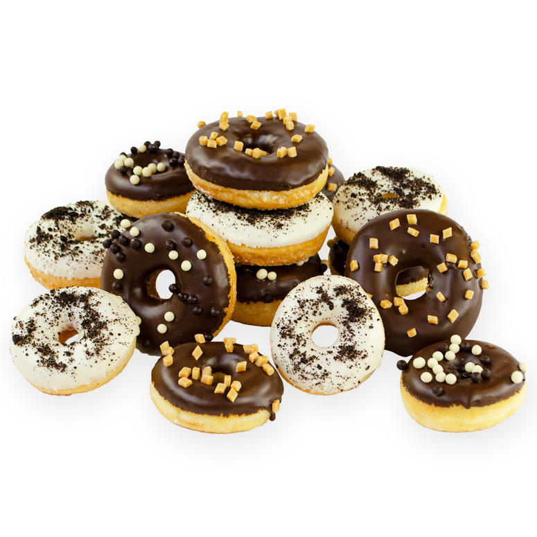 Luxe chocolade donuts | 6-15 stuks | Gebak