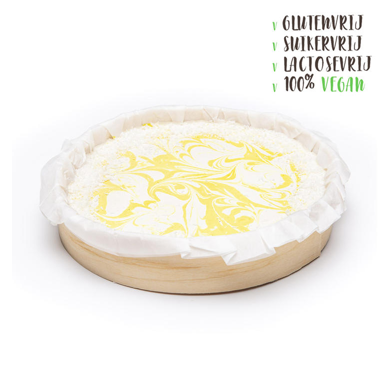 Coco Lemon Taart | 8-10 pers | Vegan glutenvrij