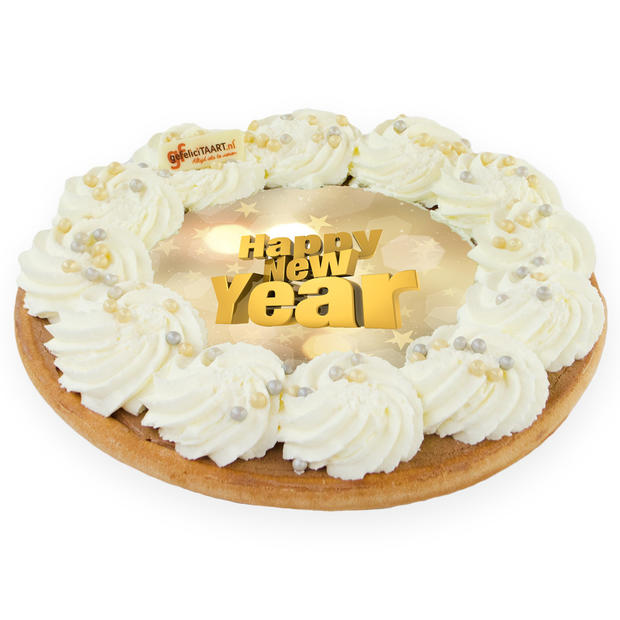 Feestelijke nieuwjaars vlaai Feestelijke nieuwjaars vlaai