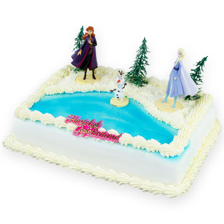 Frozen Amerikaanse taart | 16-35 pers | Kindertaart