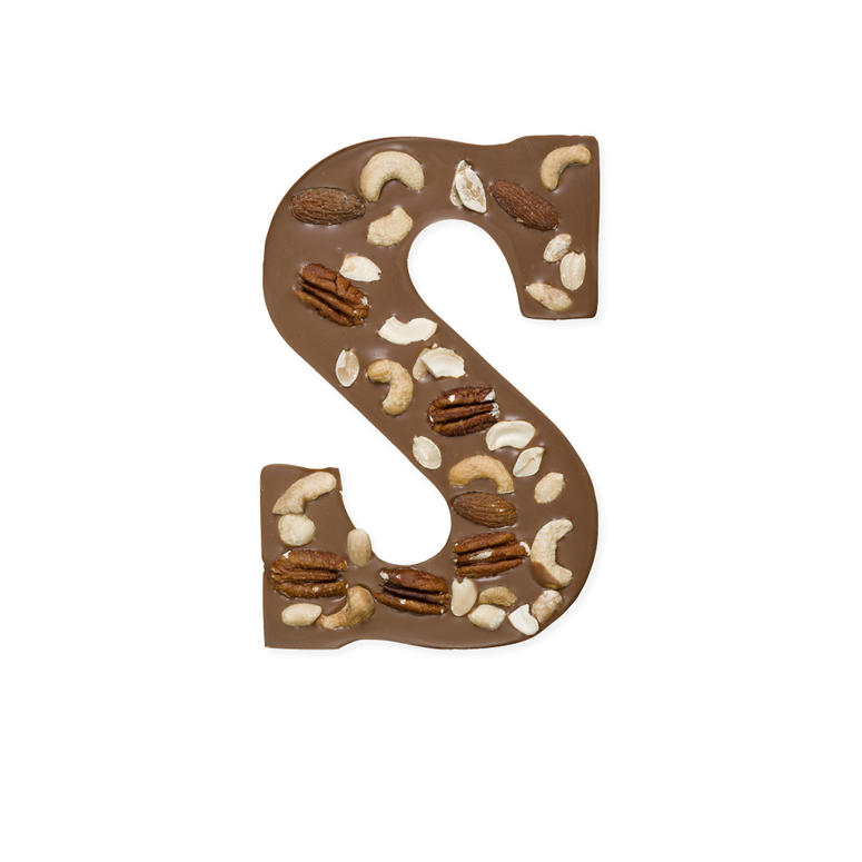Notenmix chocolade letter Notenmix chocolade letter