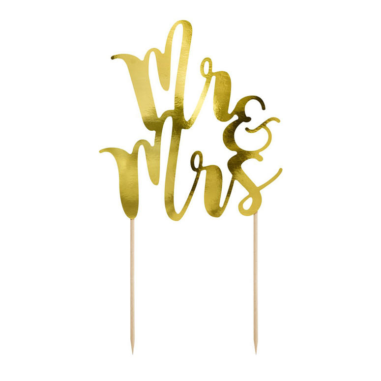 Mr&Mrs topper Goud