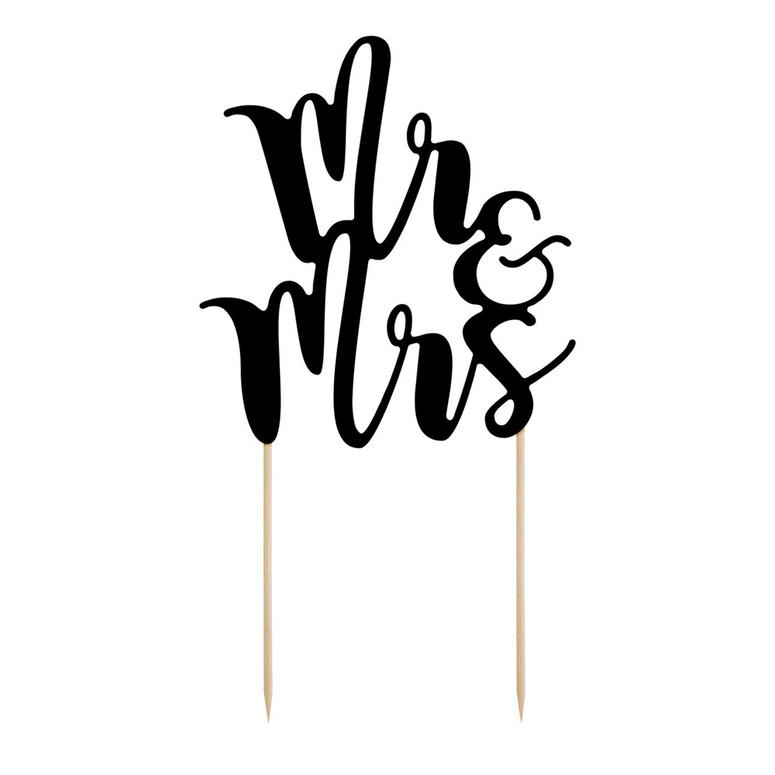 Mr&Mrs topper zwart