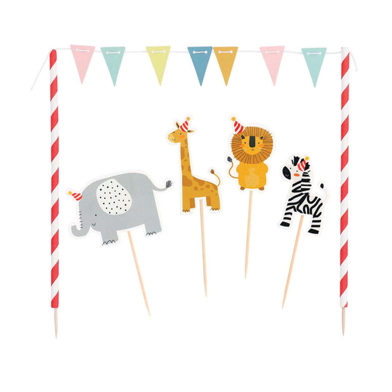 Taartdecoratie set Safari Taartdecoratie set Safari