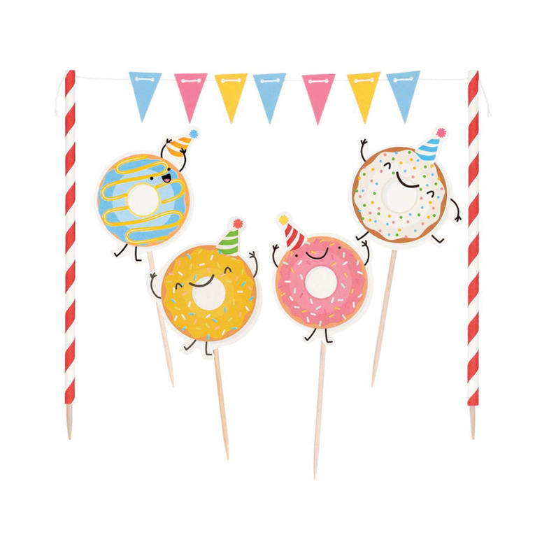 Taartdecoratie set Donuts Taartdecoratie set Donuts