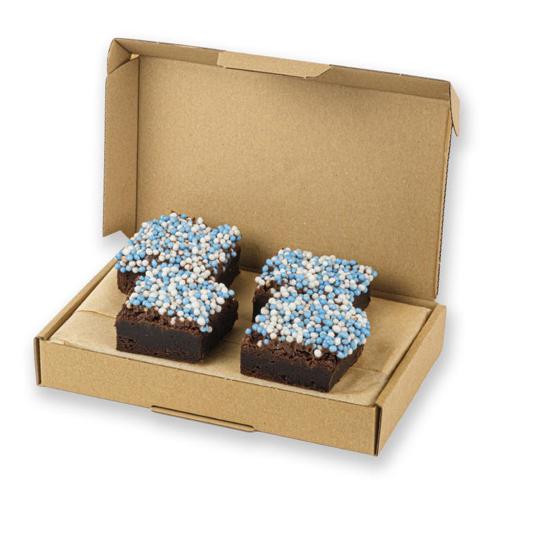 Geboorte Brownies Jongen | 6 stuks | Brownies Geboorte Brownies Jongen | 6 stuks | Brownies