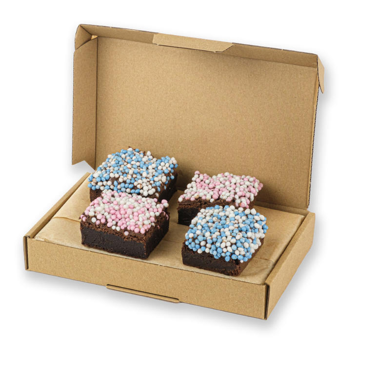 Geboorte Brownies Jongen-Meisje | 6 stuks | Brownies