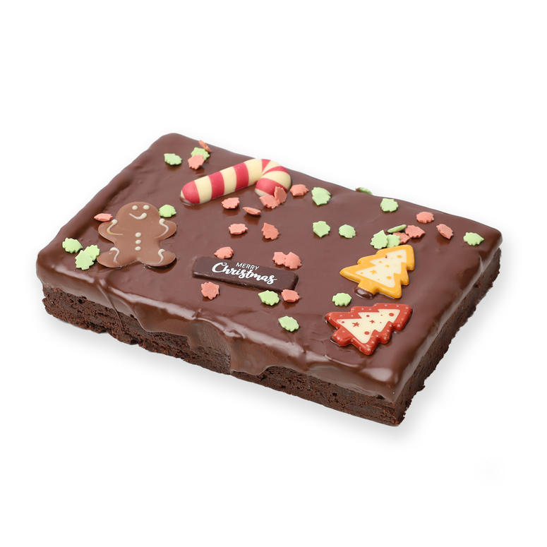 Kerst Brownie | 10x15 cm | Feestdagen