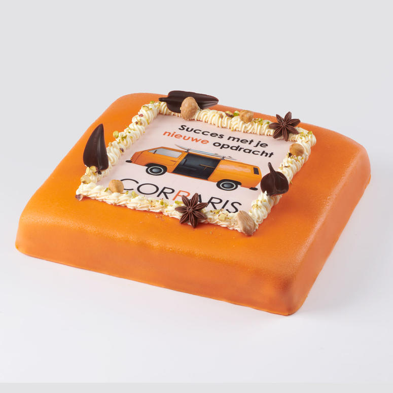 Luxe Marsepeintaart Oranje