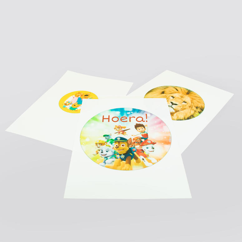 Eetbare print rond