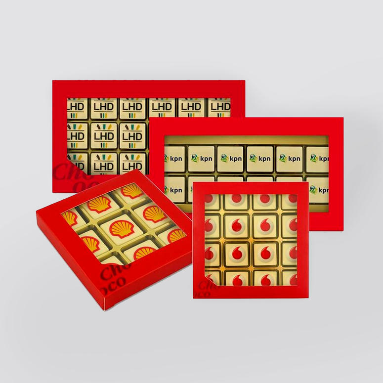 Chocologo vanaf 10-doosjes