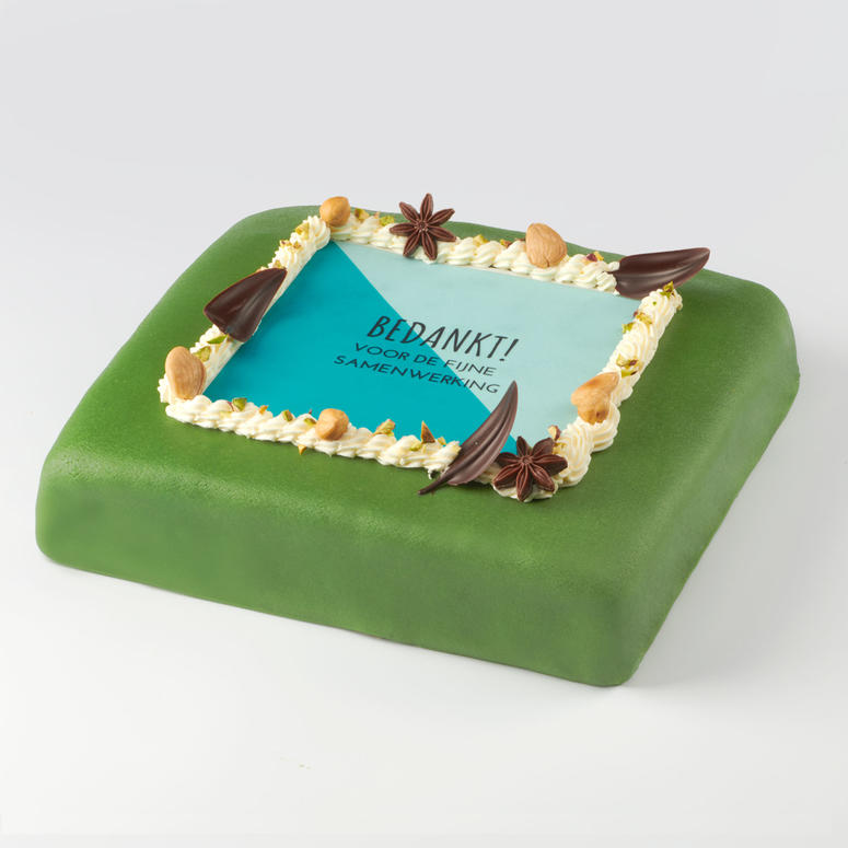 Luxe Marsepeintaart Groen
