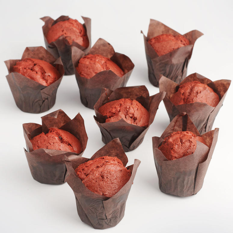 Red velvet muffins