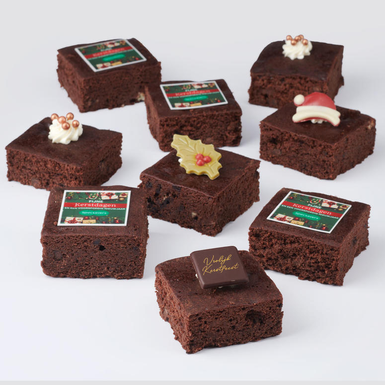 Kerst chocolade brownies