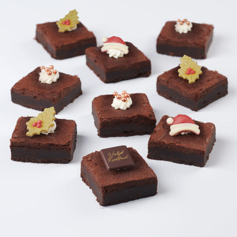 Kerst chocolade brownies