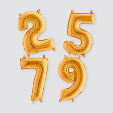 Cijfer ballon goud