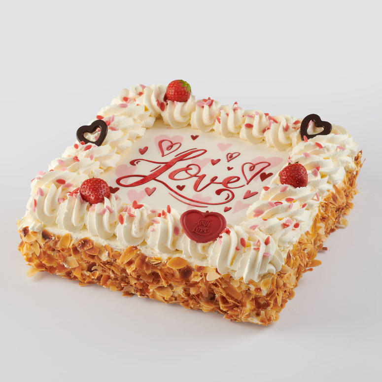 Valentijn slagroomtaart