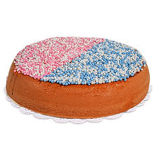 Geboortetaart Half Jongen/Half Meisje Geboortetaart Half Jongen/Half Meisje