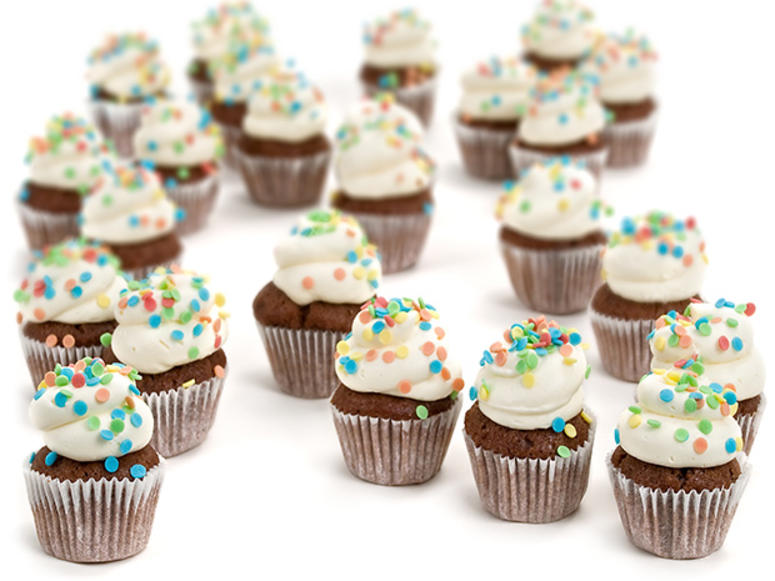 Mini Chocolate cupcakes | 12-24 stuks | Gebak