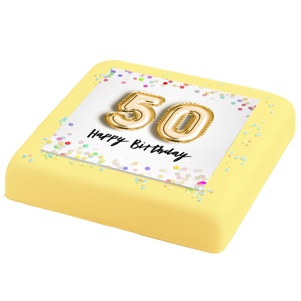 Nieuw 50-jaar Verjaardags Taart bestellen & bezorgen | gefeliciTAART.nl CE-98