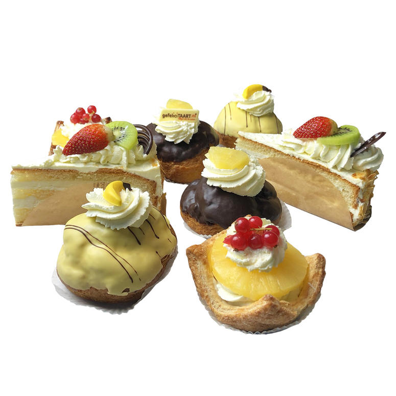 Slagroom gebak assortiment